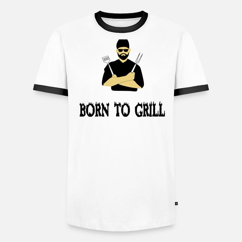 BBQ grilling Men's Ringer Shirt