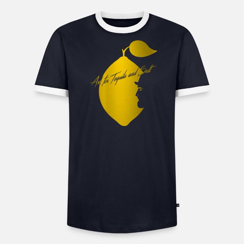 Ask for Tequila and Salt Männer Kontrast-T-Shirt