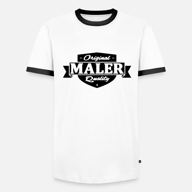 maler Männer Kontrast-T-Shirt