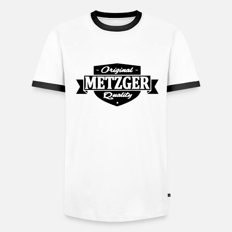 metzger Männer Kontrast-T-Shirt
