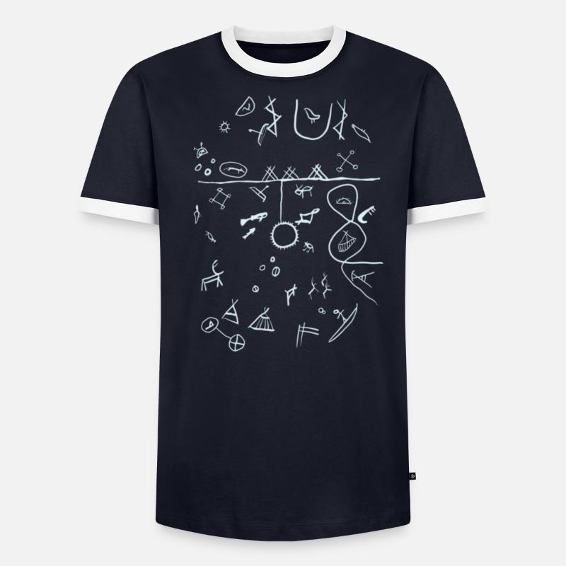runebommen Männer Kontrast-T-Shirt