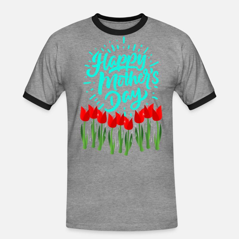 Muttertag Muttertag Muttertag - Männer Kontrast-T-Shirt - Grau meliert/Schwarz