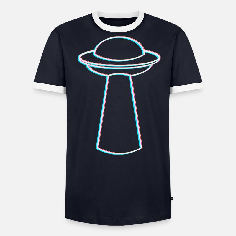 UFO Glitch – Ambiance rave et techno T-shirt contrasté Homme