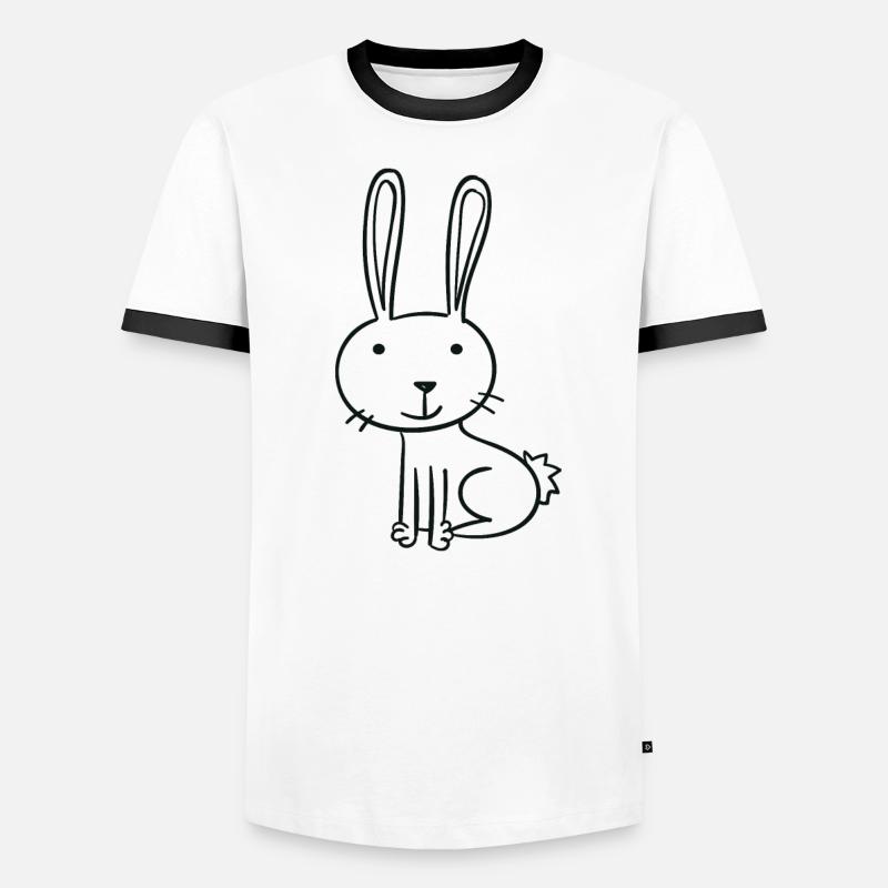drawn rabbit Men's Ringer Shirt
