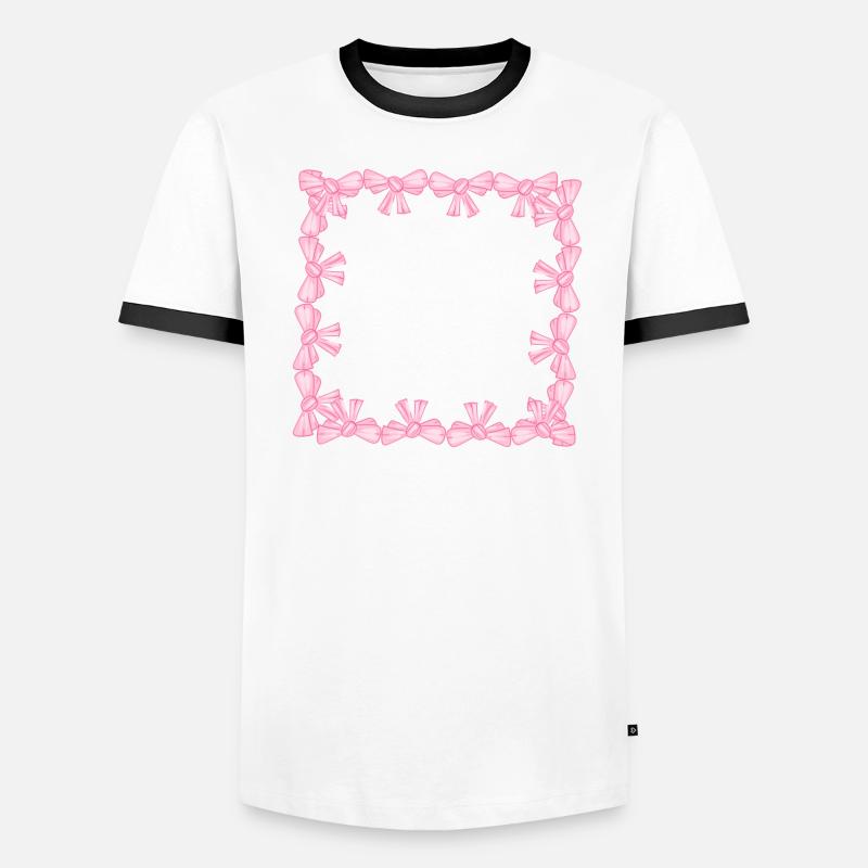 frame square square loop pink Men's Ringer Shirt