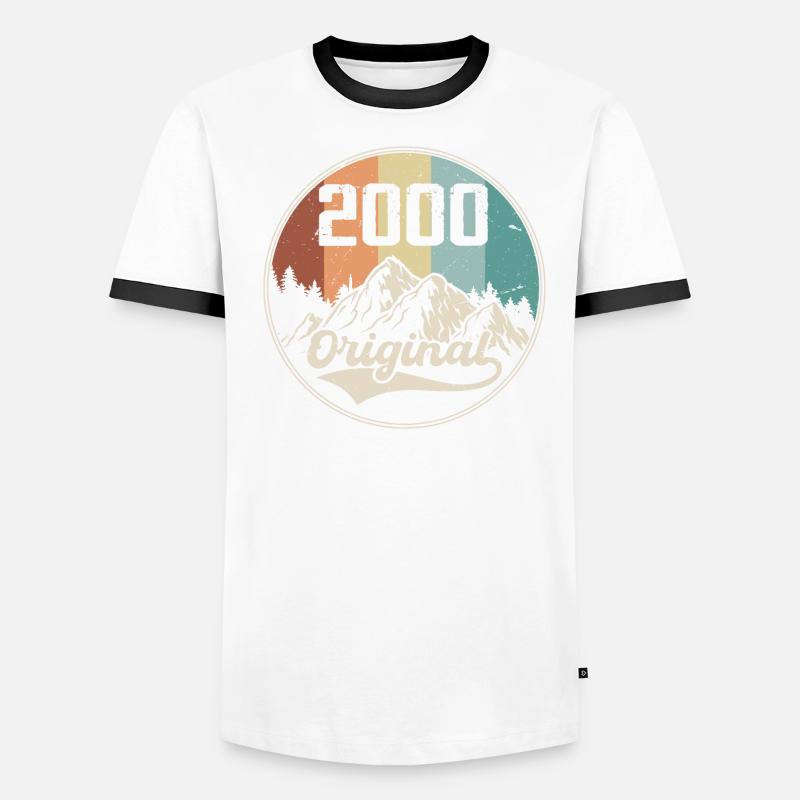 Original 2000 Geburtstagsgeschenk - 2000 Männer Kontrast-T-Shirt