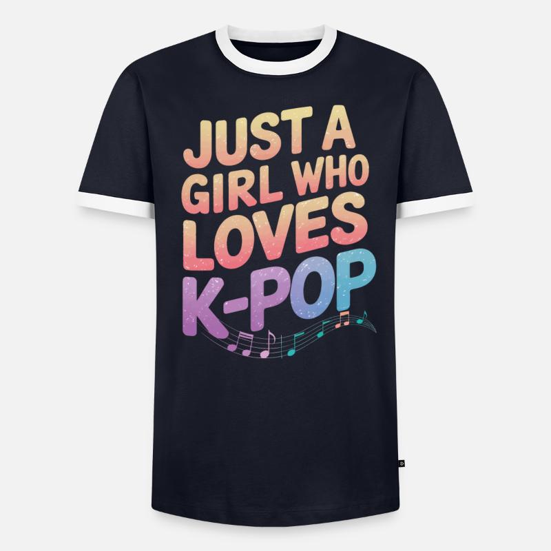 Musique K-Pop Pop Coréenne T-shirt contrasté Homme