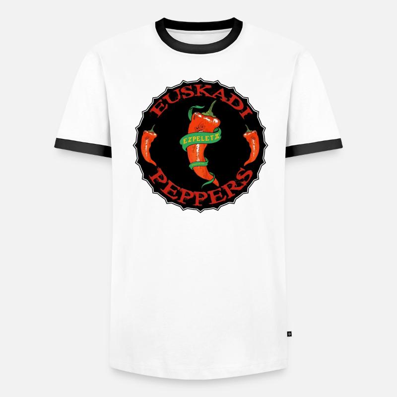 Basque peppers T-shirt contrasté Homme