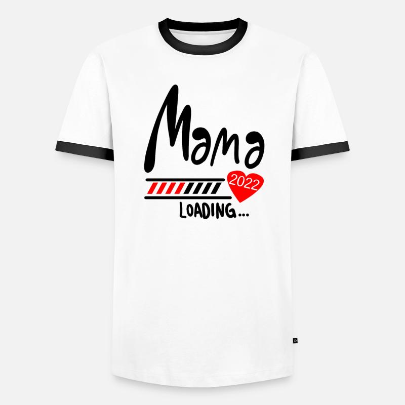 Mama Loading 2022 Männer Kontrast-T-Shirt