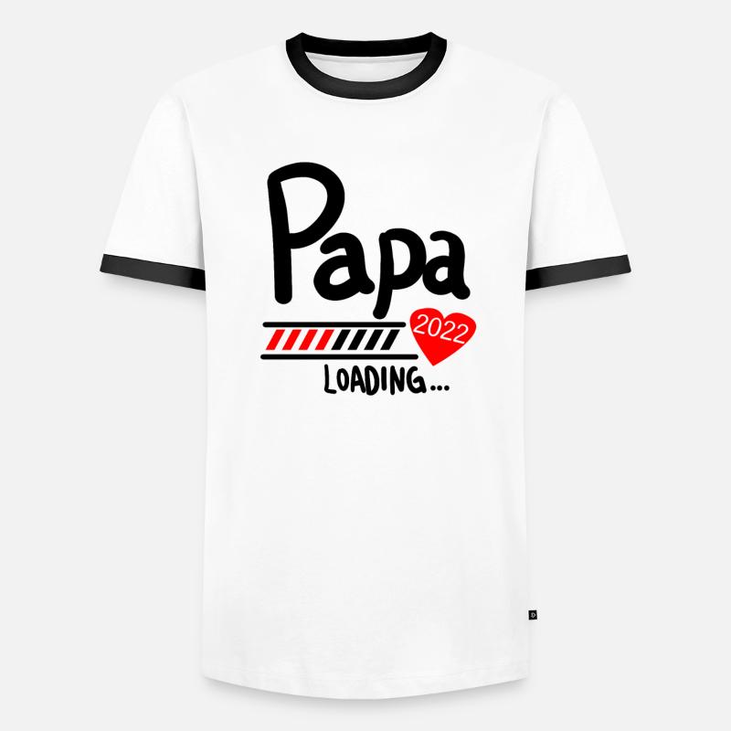Papa Loading 2022 Männer Kontrast-T-Shirt