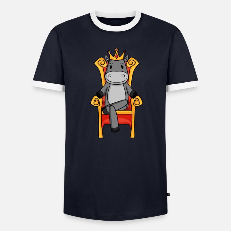 King Donkey - Throne Queen Ruler Men's Ringer Shirt