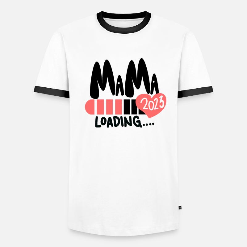 Mama 2023 loading - Werdende Mutter 2023 Männer Kontrast-T-Shirt