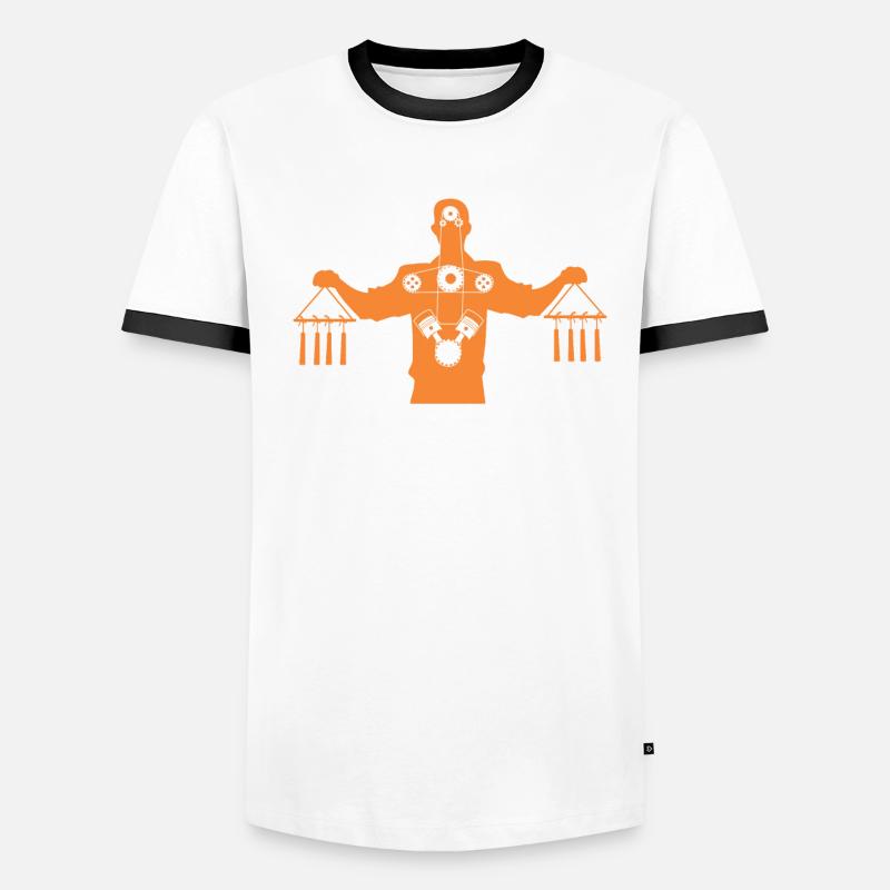 Je suis une machine à fabriquer des bougies ! T-shirt contrasté Homme