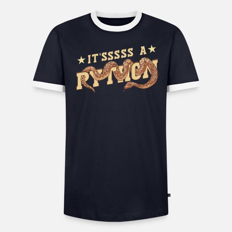 It'sssss a Python - Men's Ringer Shirt - undefined