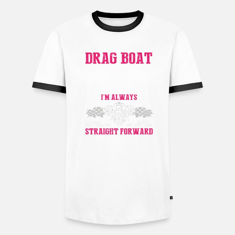 Conception de bateaux de course pour les courses de dragsters T-shirt contrasté Homme