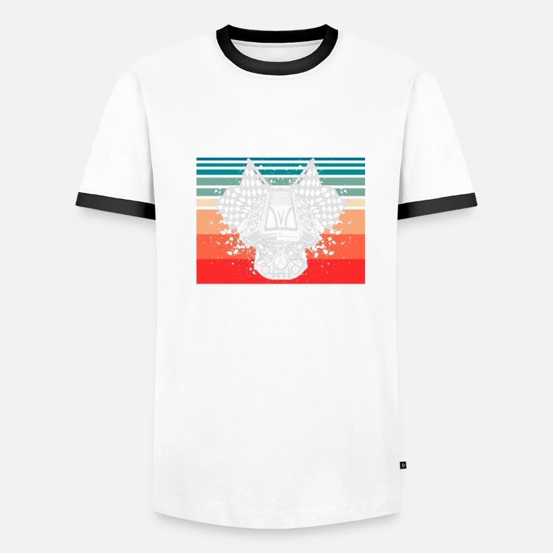 Conception de bateaux de course pour les courses de dragsters T-shirt contrasté Homme