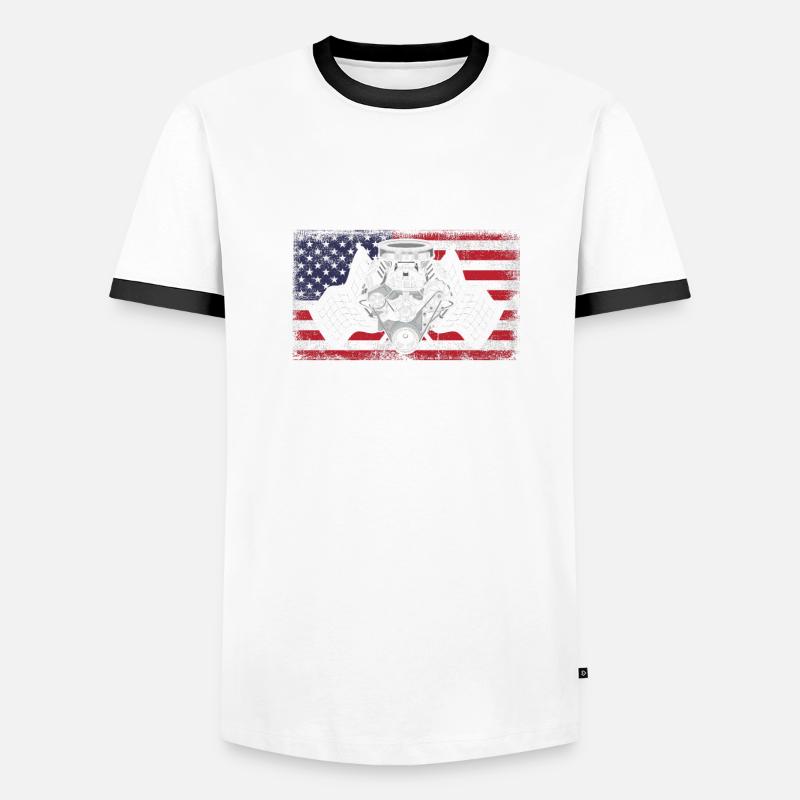 Conception de bateaux de course pour les courses de dragsters T-shirt contrasté Homme