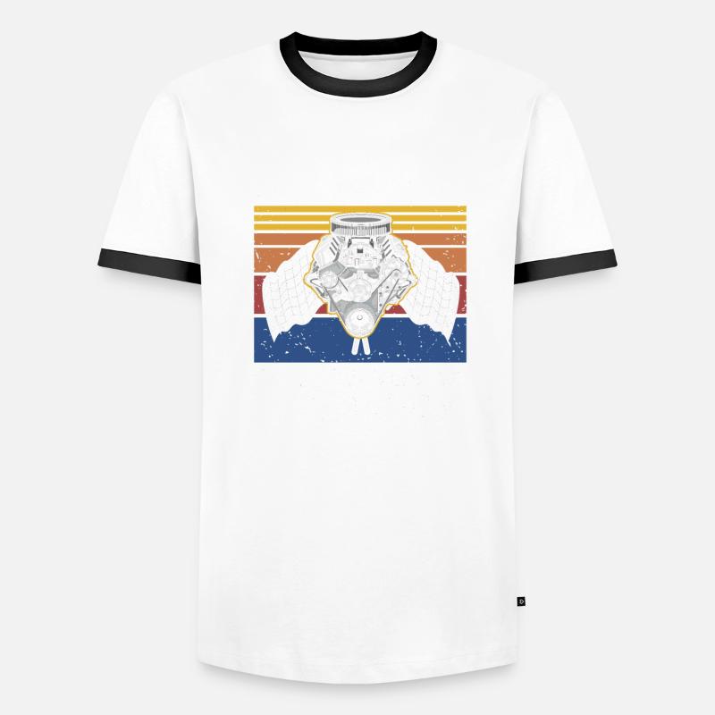 Conception de bateaux de course pour les courses de dragsters T-shirt contrasté Homme
