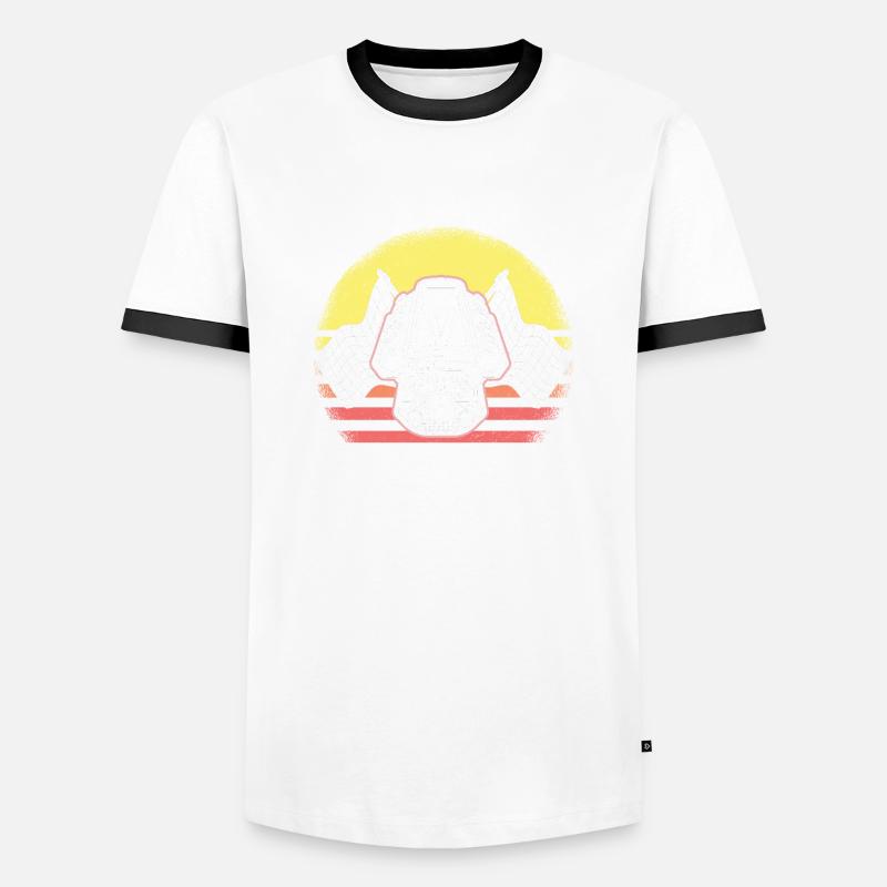 Conception de bateaux de course pour les courses de dragsters T-shirt contrasté Homme