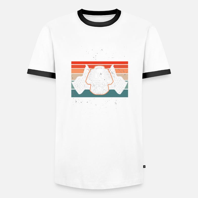 Conception de bateaux de course pour les courses de dragsters T-shirt contrasté Homme