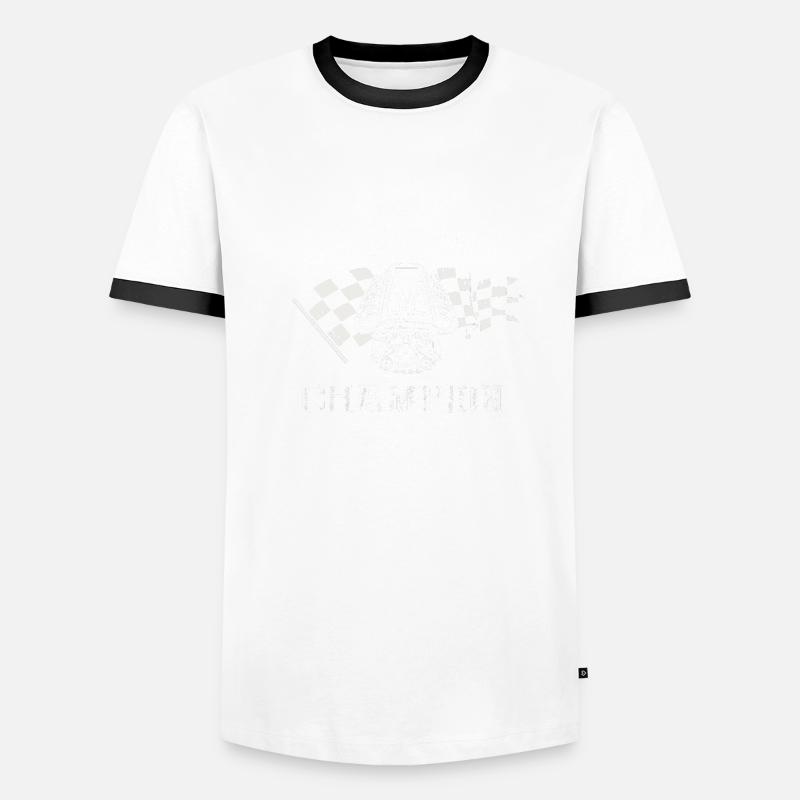 Conception de bateaux de course pour les courses de dragsters T-shirt contrasté Homme