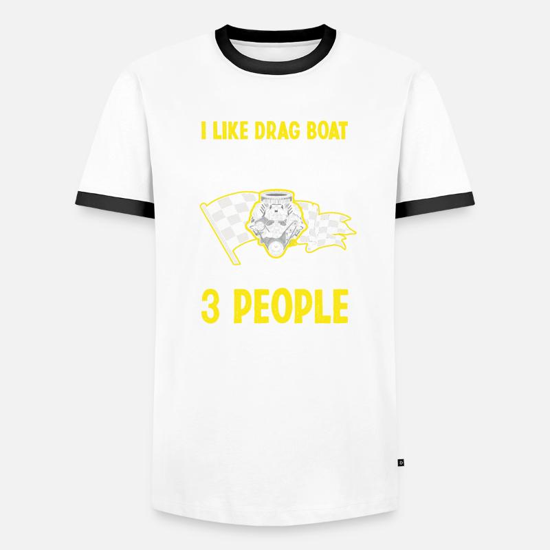 Conception de bateaux de course pour les courses de dragsters T-shirt contrasté Homme