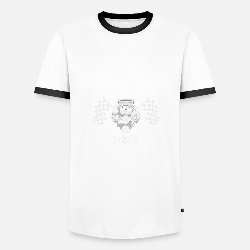 Conception de bateaux de course pour les courses de dragsters T-shirt contrasté Homme
