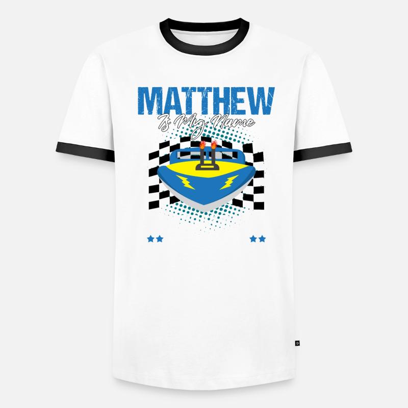 Conception de bateaux de course pour les courses de dragsters T-shirt contrasté Homme