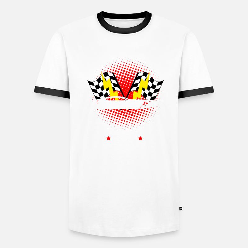 Conception de bateaux de course pour les courses de dragsters T-shirt contrasté Homme