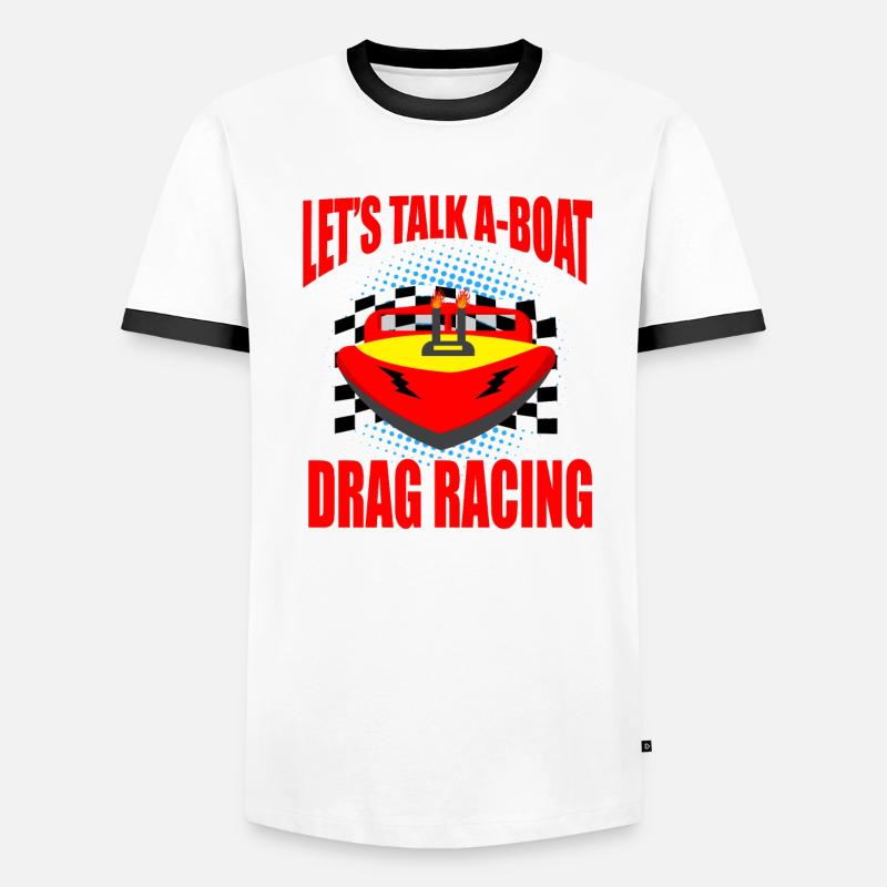 Conception de bateaux de course pour les courses de dragsters T-shirt contrasté Homme