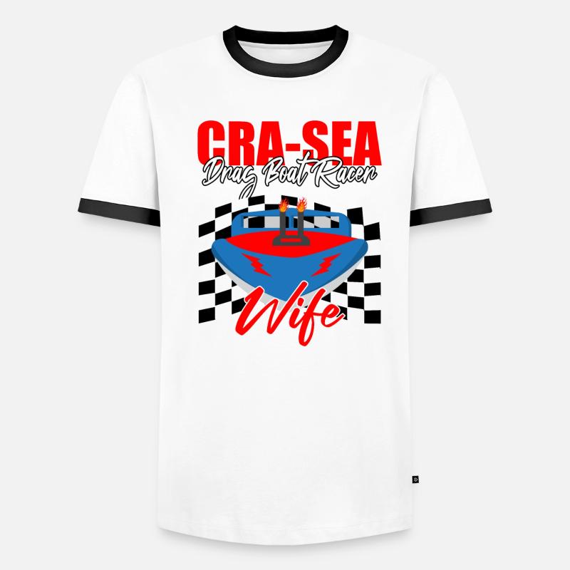 Conception de bateaux de course pour les courses de dragsters T-shirt contrasté Homme