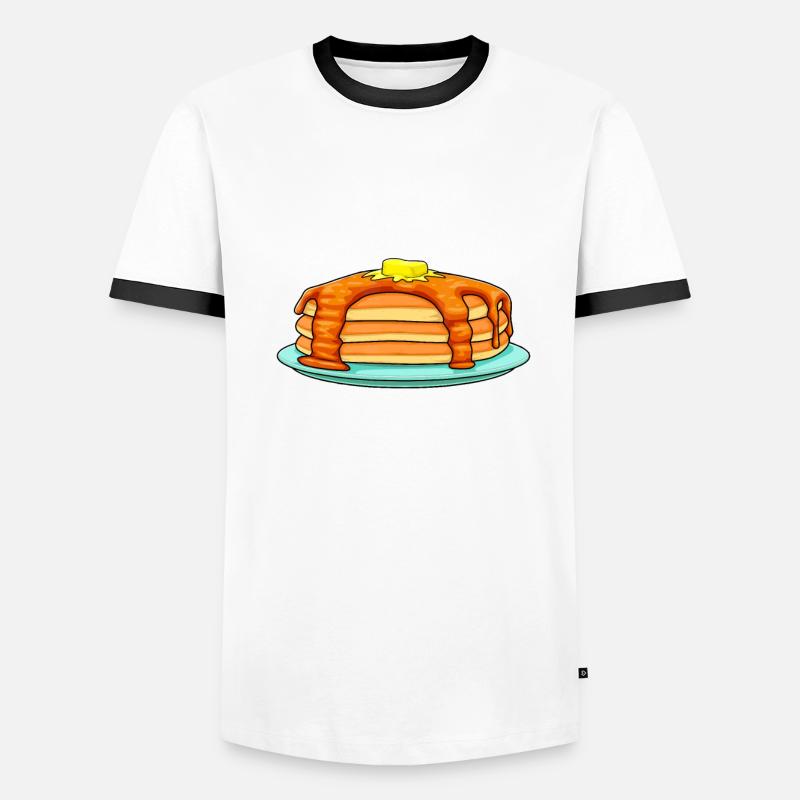 Lustiger Short Stack Pfannkuchen - Feinschmecker-Brunch-Geschenk Männer Kontrast-T-Shirt