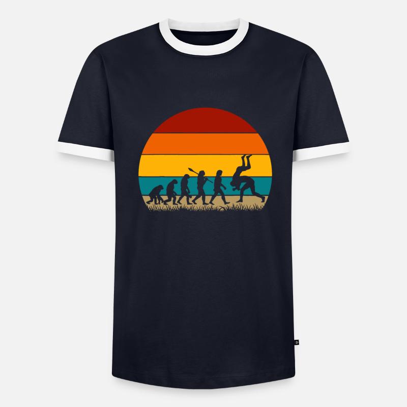 Retro Evolution Wrestling T-shirt contrasté Homme