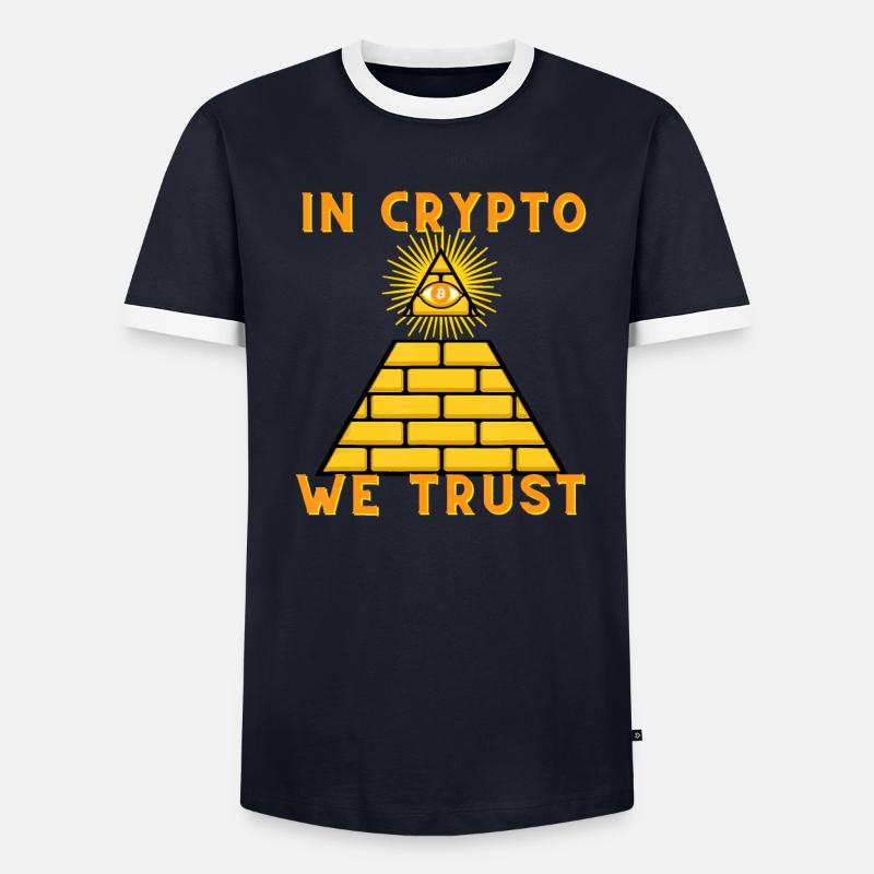 Dans Crypto We Trust - Crypto Trader BTC Bitcoin T-shirt contrasté Homme