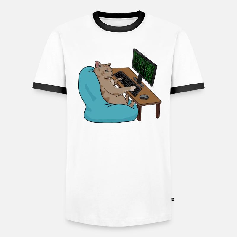 Cat Hacker Men's Ringer Shirt