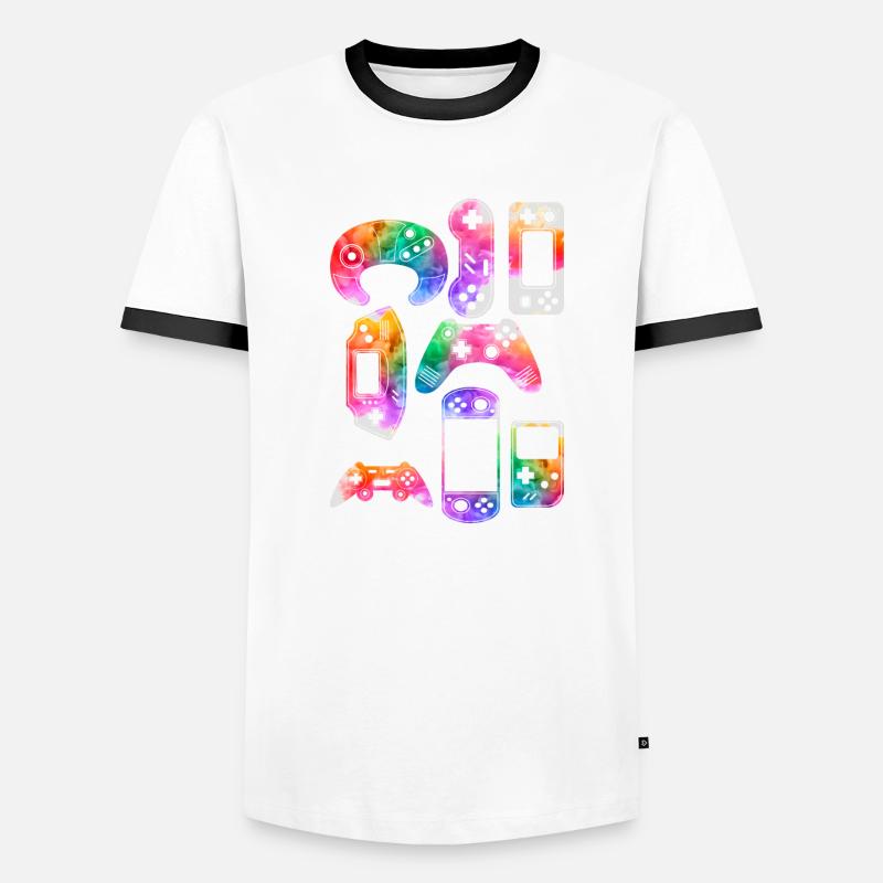Video Game Controllers Men's Ringer Shirt