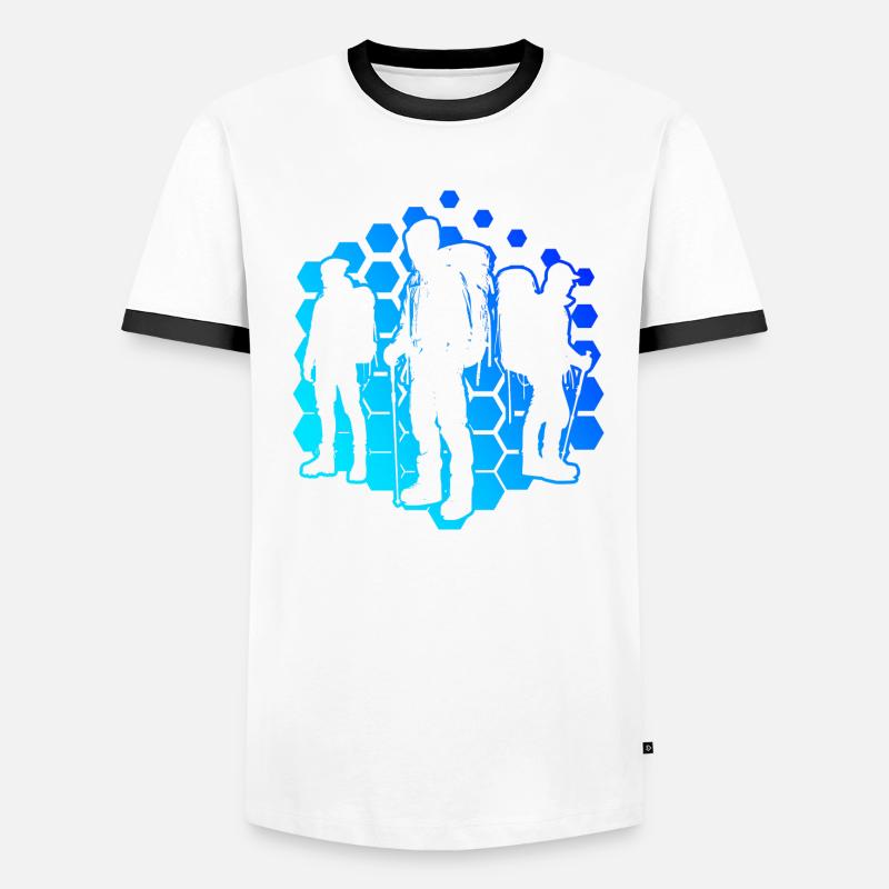 Escalade de bloc Kletterer Grimpeur Bloc T-shirt contrasté Homme