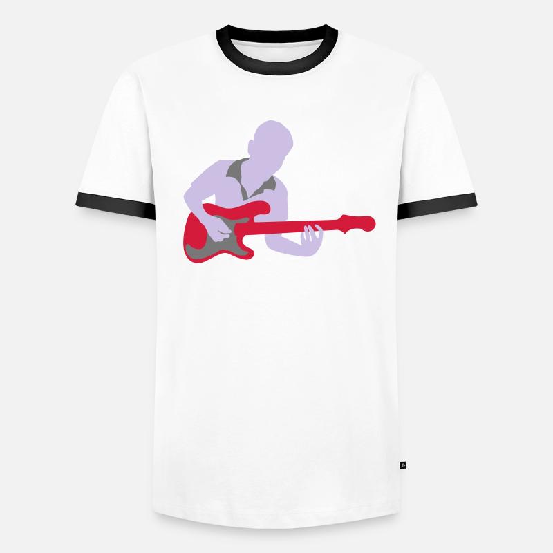guitariste T-shirt contrasté Homme