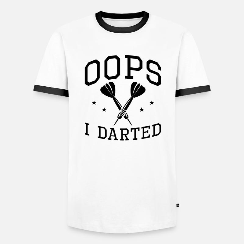 Oops I Darted Männer Kontrast-T-Shirt