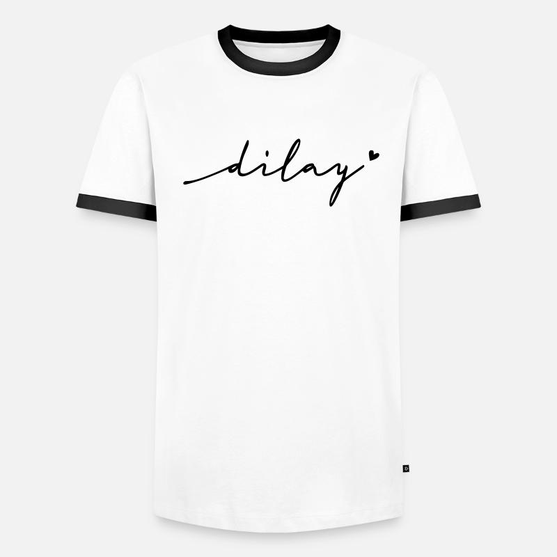 Dilay Cursive Name Men's Ringer Shirt