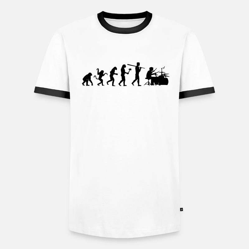 ÉVOLUTION DE LA MUSIQUE ! T-shirt contrasté Homme
