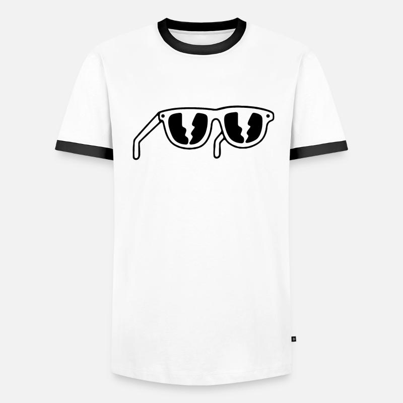 Lunettes de soleil T-shirt contrasté Homme