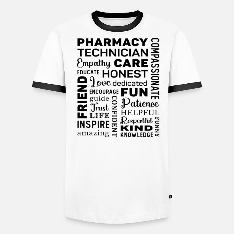 Pharmacy Technician Tech Medicine Pharmacist Men's Ringer Shirt