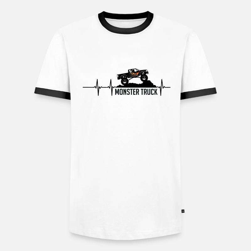 monster truck Men's Ringer Shirt