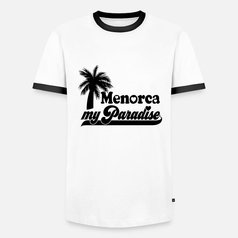 | changeable de couleur Minorque mon paradis T-shirt contrasté Homme