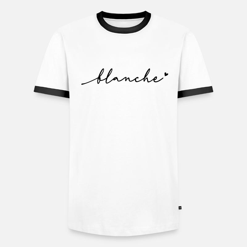 Blanche Cursive Name Men's Ringer Shirt