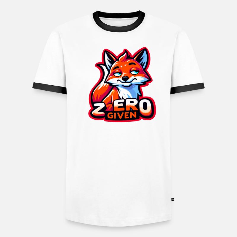 Zero Given - Fuchs Illustration Männer Kontrast-T-Shirt