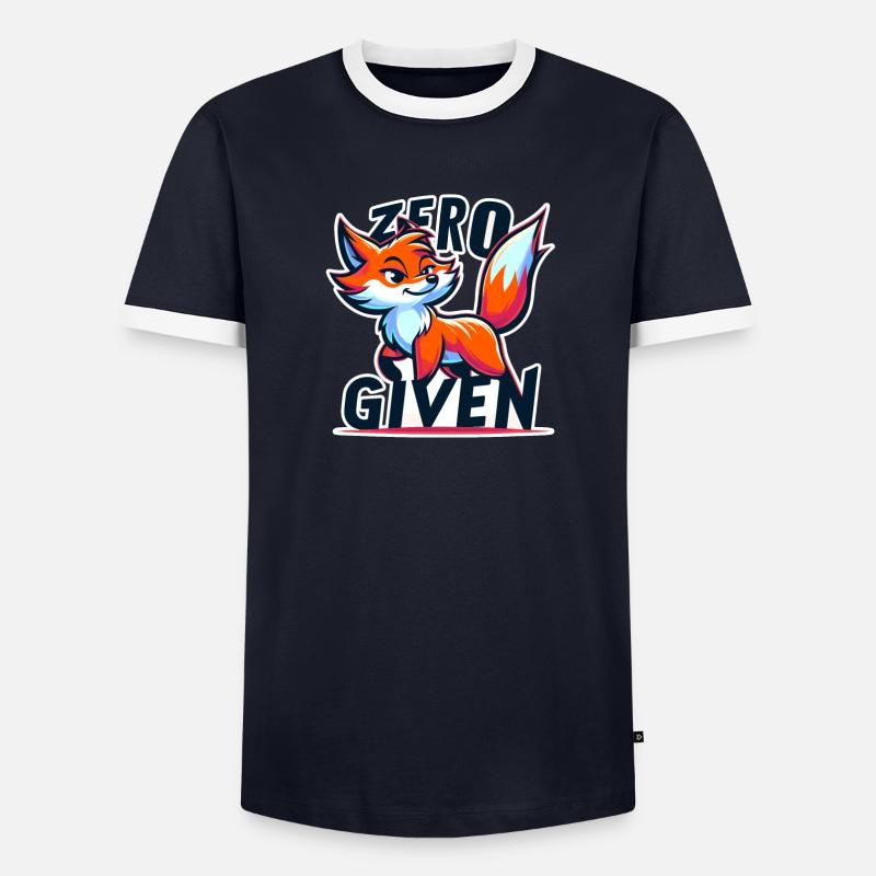Zero Given - Fox Illustration - Men's Ringer Shirt - undefined