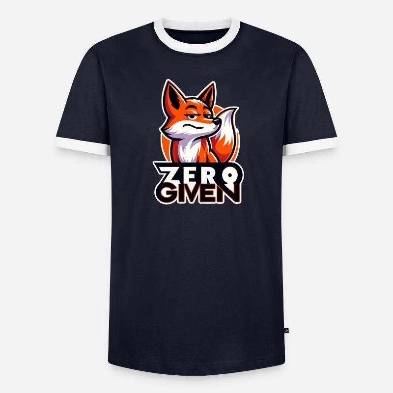 Zero Given - Fox Illustration - Men's Ringer Shirt - undefined