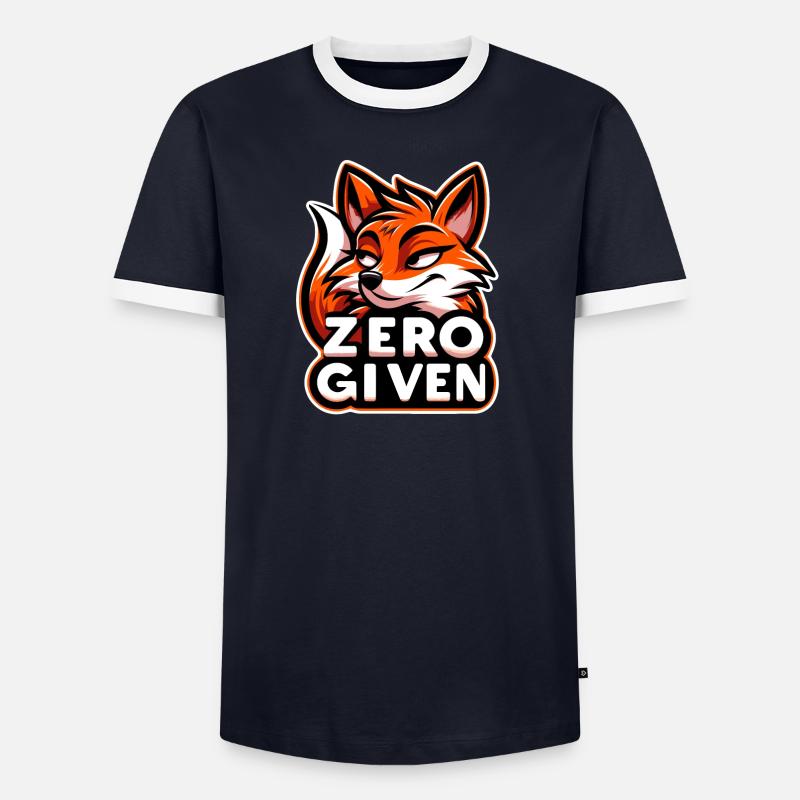 Zero Given - Fuchs Illustration - Männer Kontrast-T-Shirt - undefined